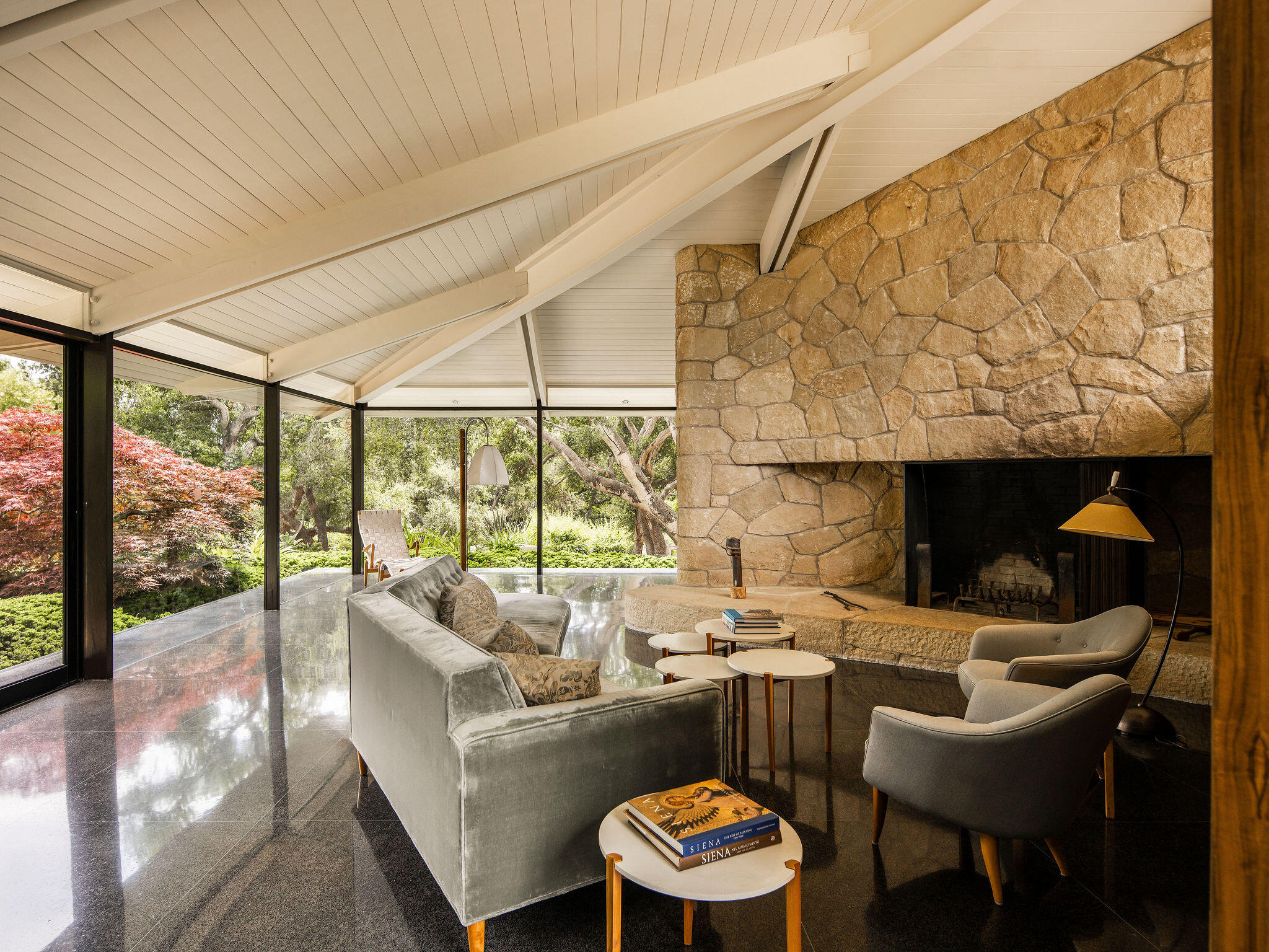 650 San Ysidro Road Montecito, CA 93108 - Photo 19 of 54 a living room with furniture and a large window