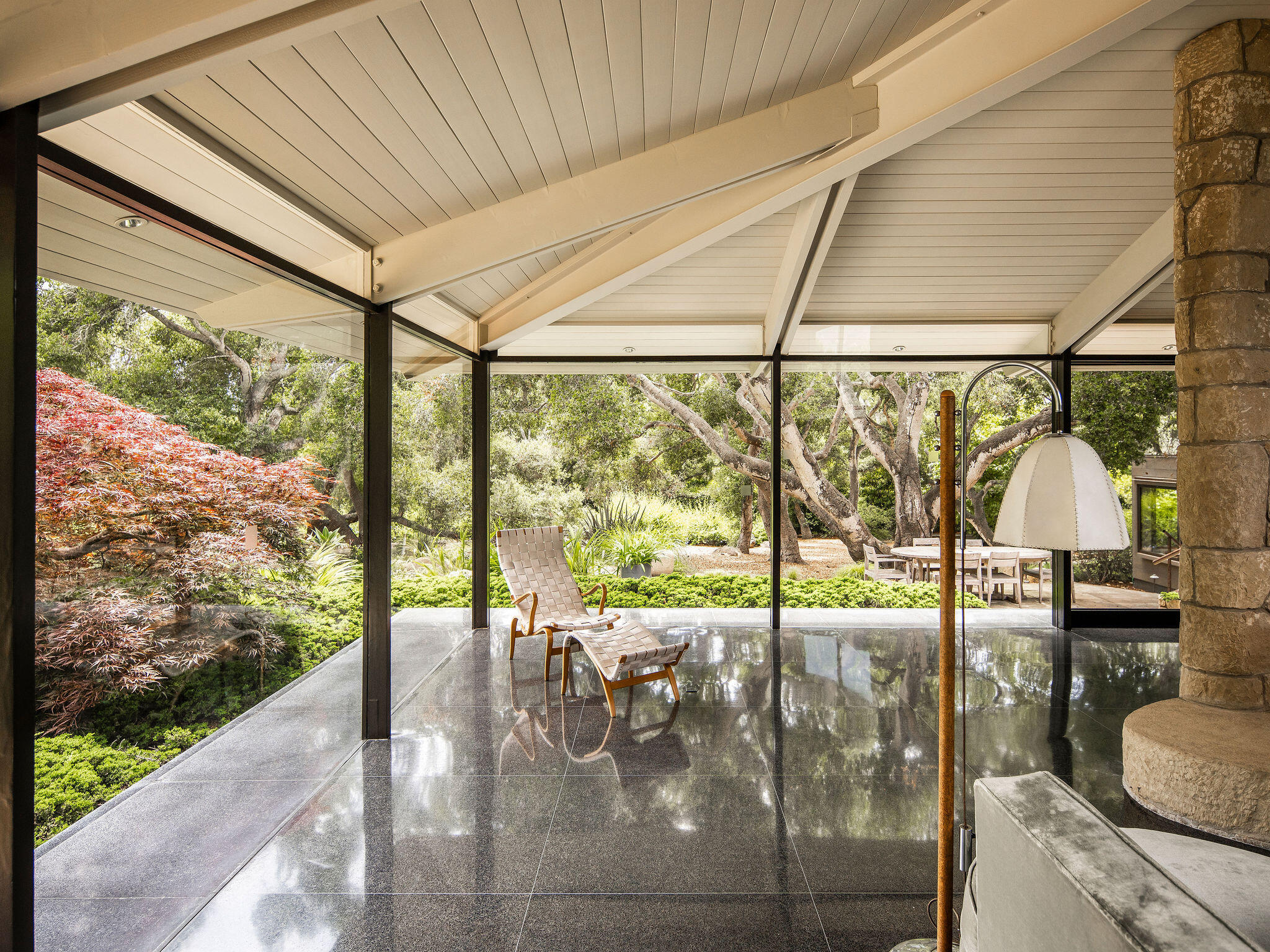 650 San Ysidro Road Montecito, CA 93108 - Photo 21 of 54 a view of a floor to ceiling window with an outdoor space
