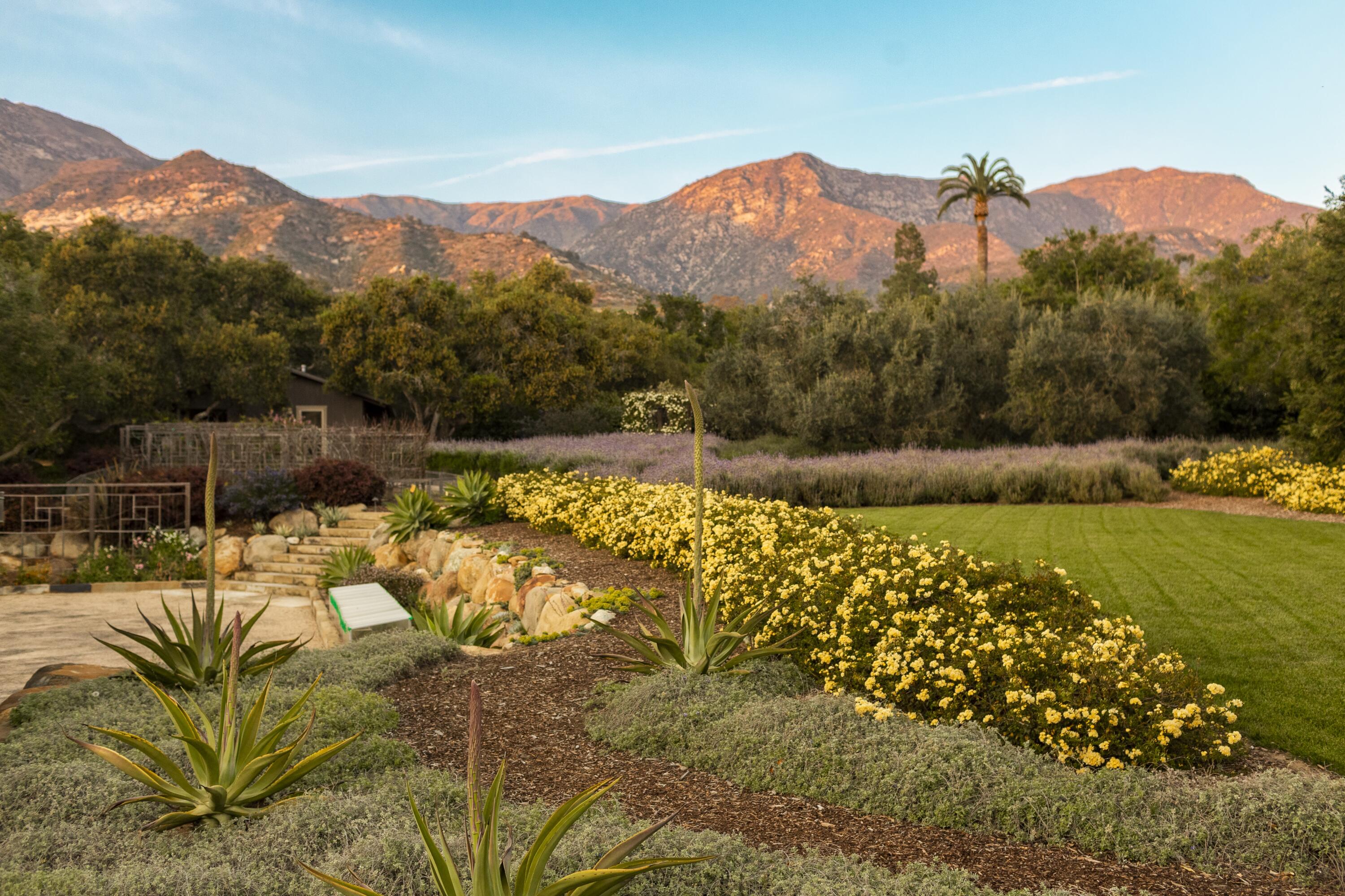 650 San Ysidro Road Montecito, CA 93108 - Photo 5 of 54 a view of a town with mountains in the background
