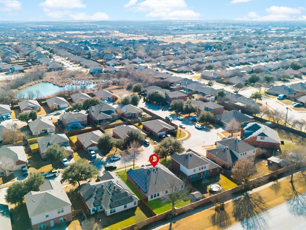 424 Shady Shore Lane Crowley, TX 76036 - Photo 39 of 40 an aerial view of residential houses with city view