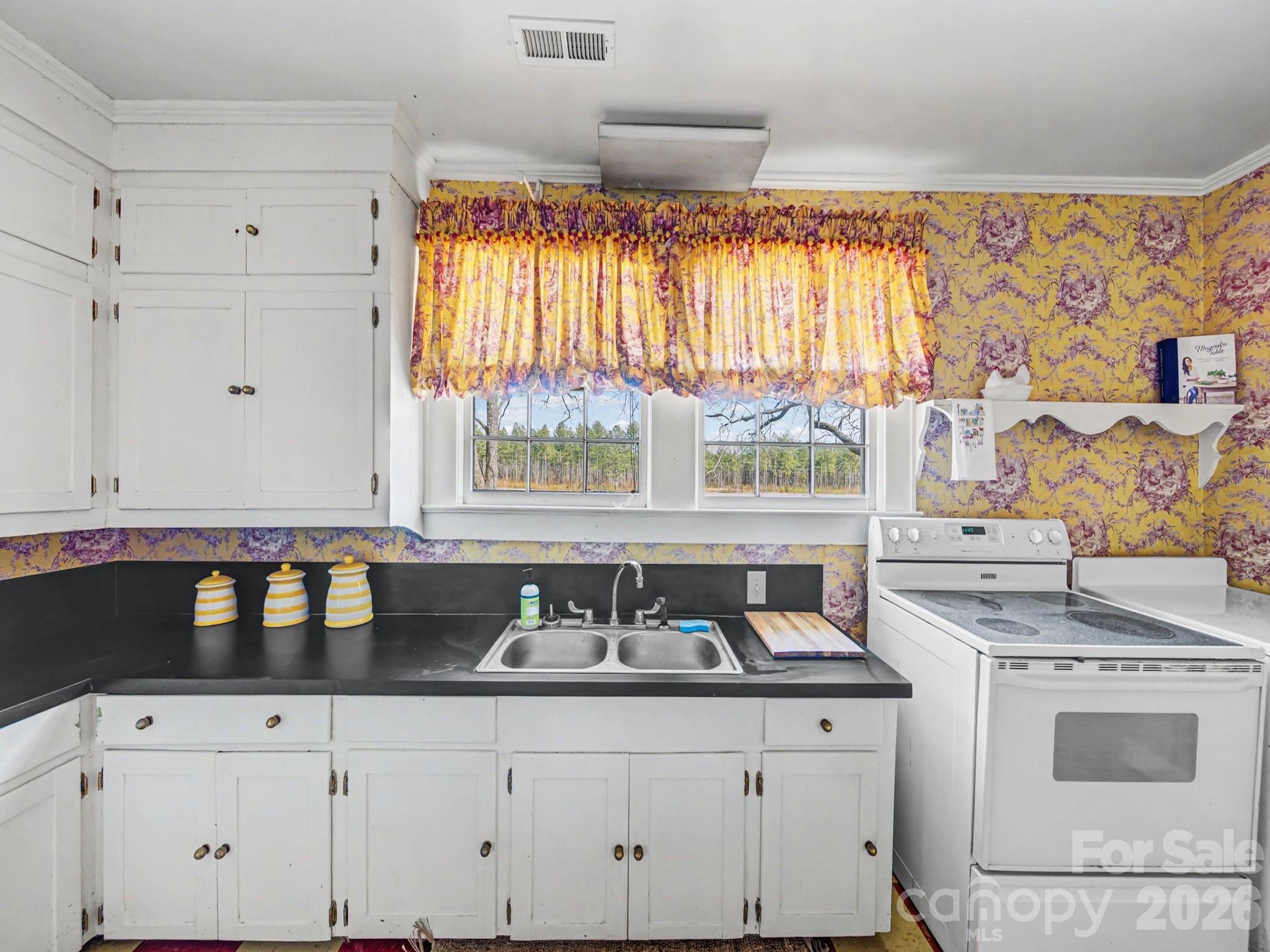 1347 Newsom Road Denton, NC 27239 - Photo 23 of 47 a kitchen with stainless steel appliances a sink stove and window
