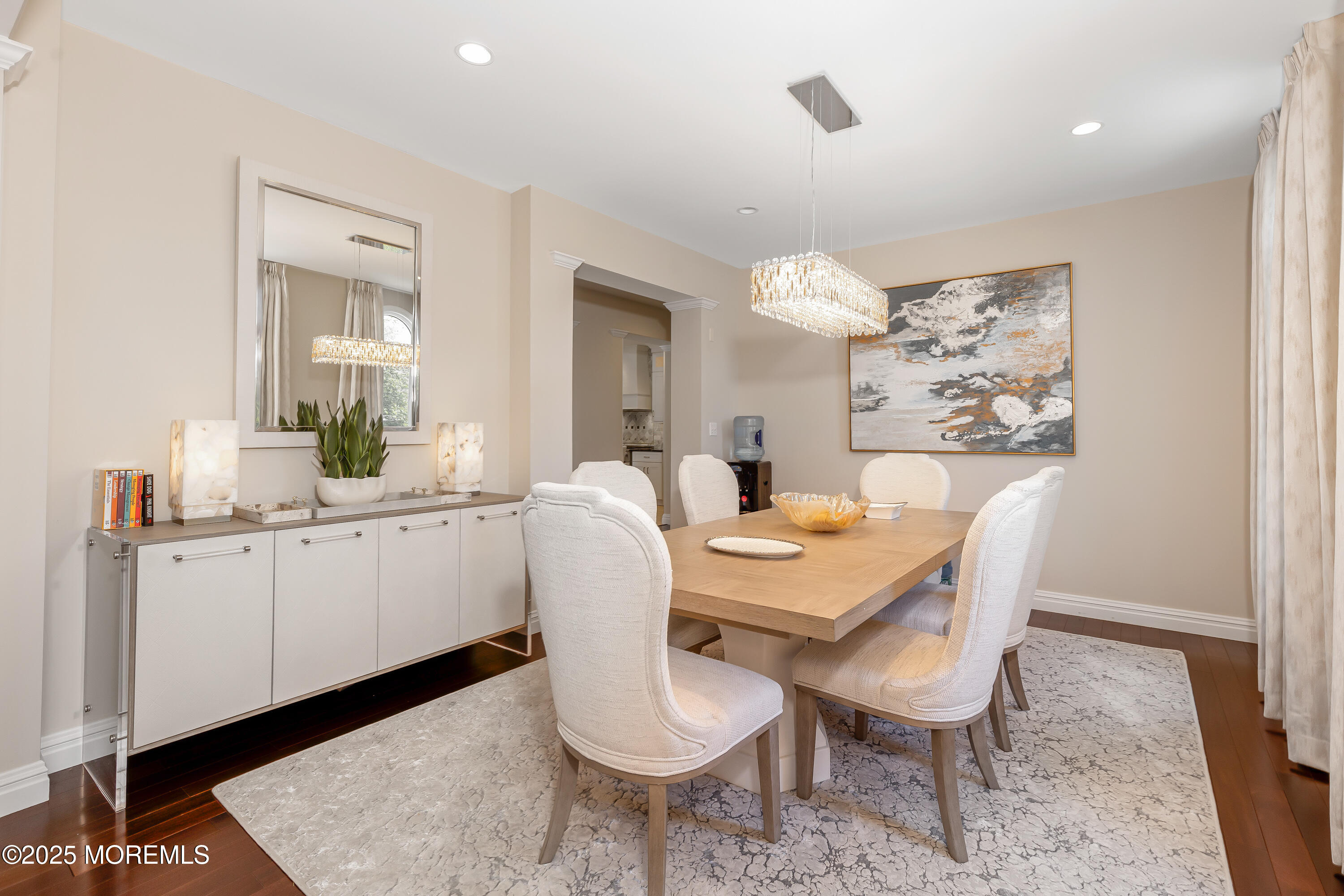 806 Turquoise Trail Morganville, NJ 07751 - Photo 15 of 62 a dining room with wooden floor and breakfast area