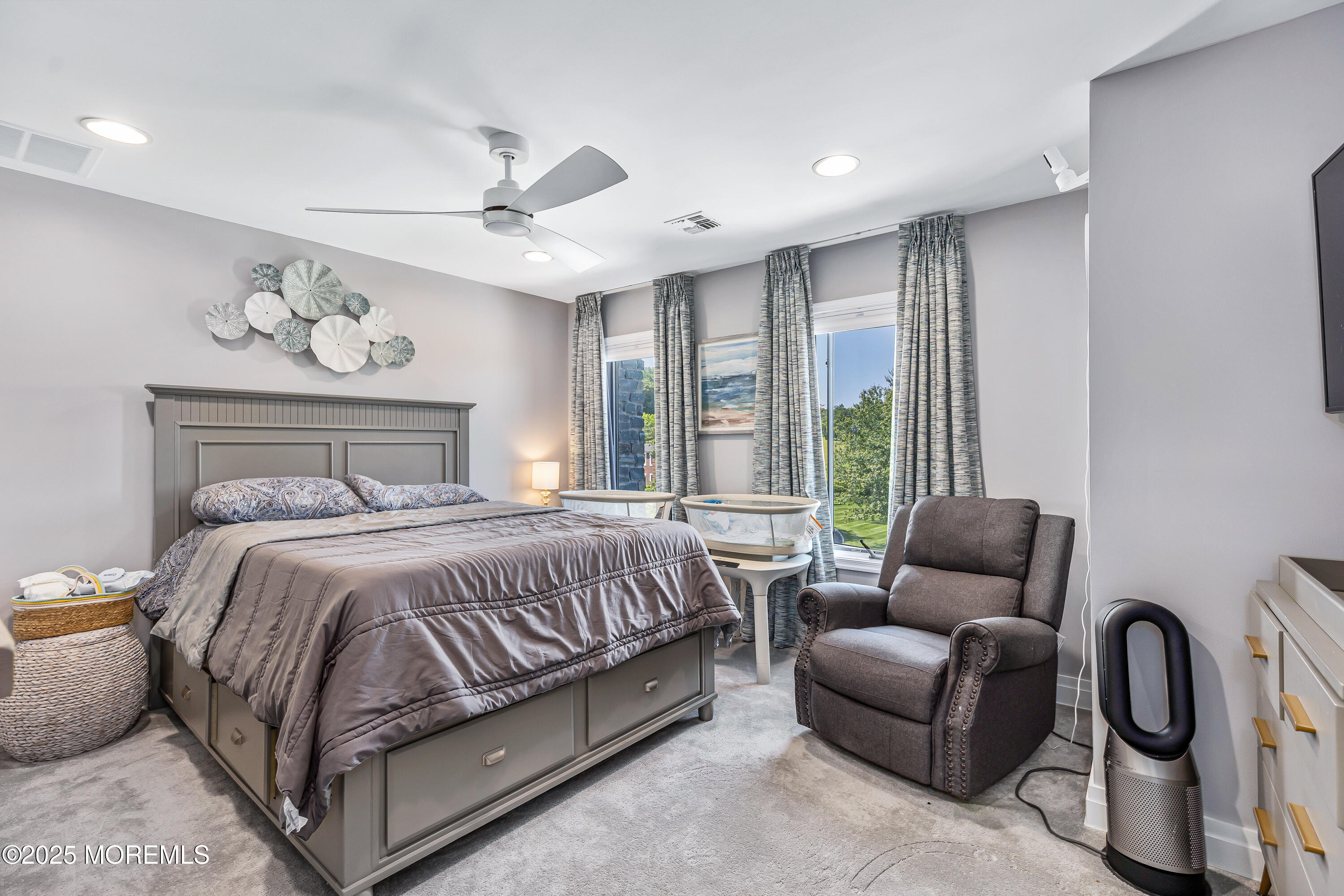 806 Turquoise Trail Morganville, NJ 07751 - Photo 25 of 62 a bedroom with furniture and a large window