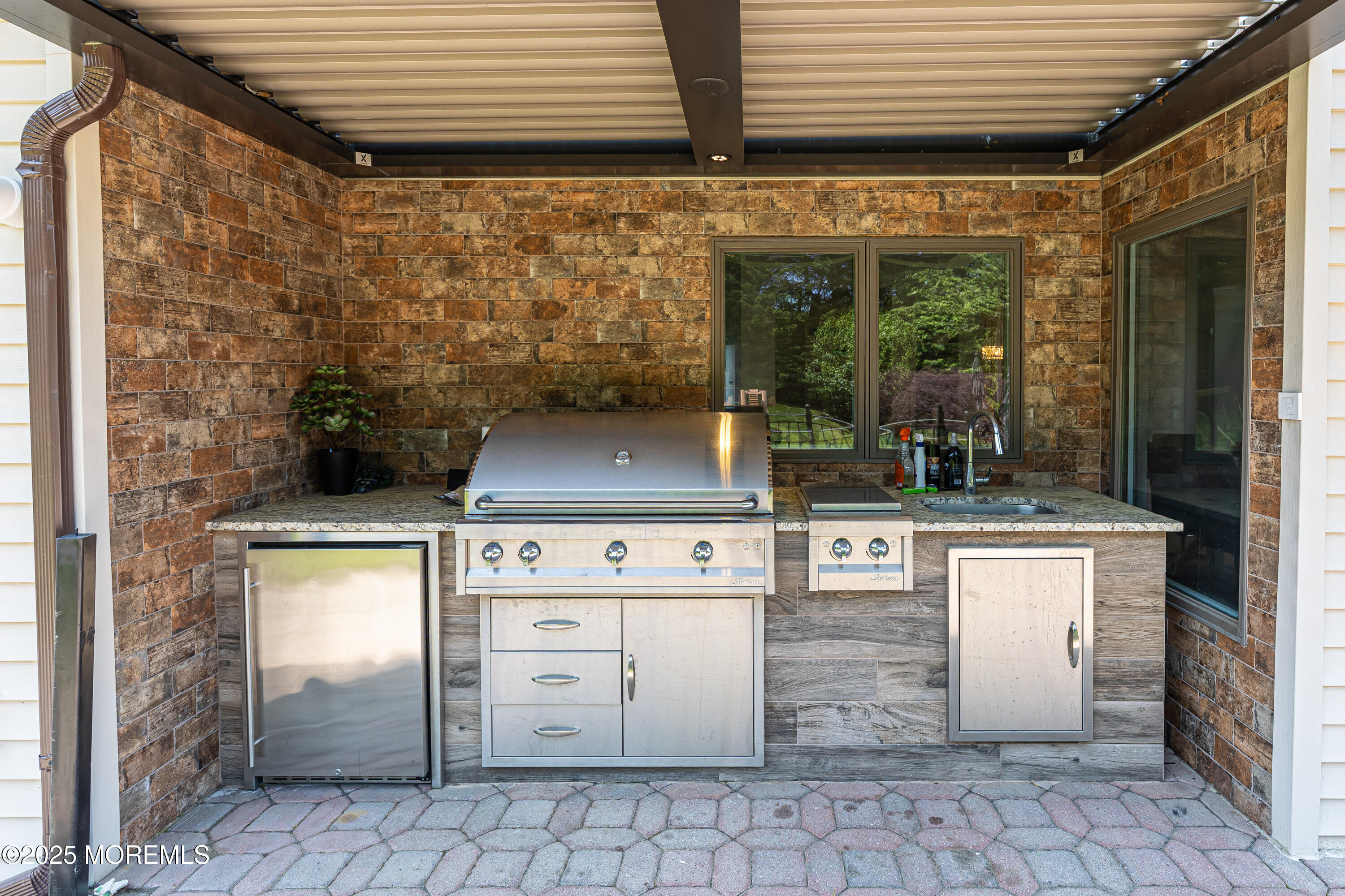 806 Turquoise Trail Morganville, NJ 07751 - Photo 33 of 62 BBQ w/ Sensor pergola