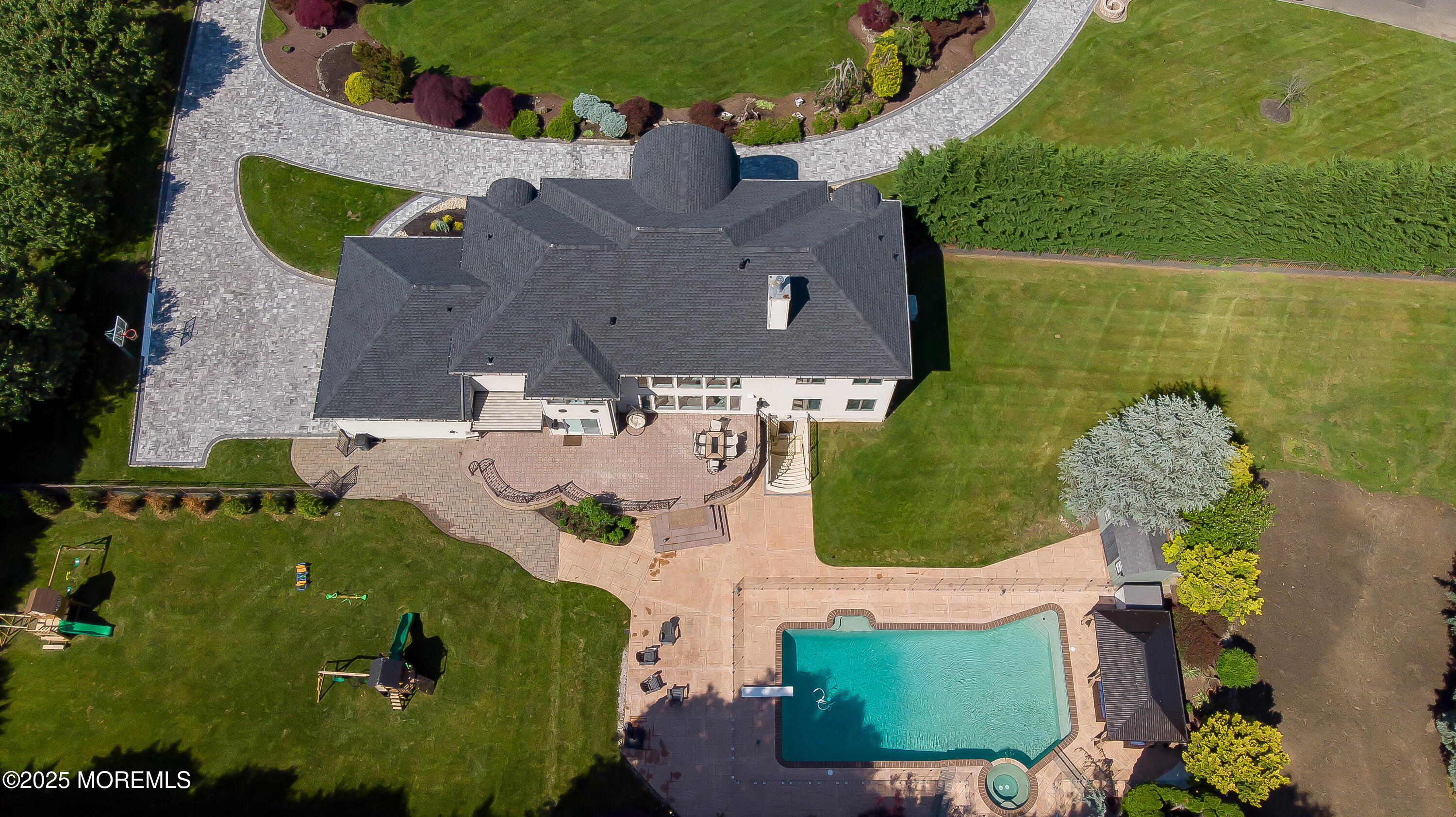 806 Turquoise Trail Morganville, NJ 07751 - Photo 41 of 62 an aerial view of a house