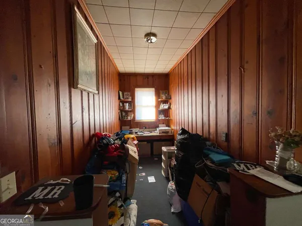 a kitchen with sink cabinets and window