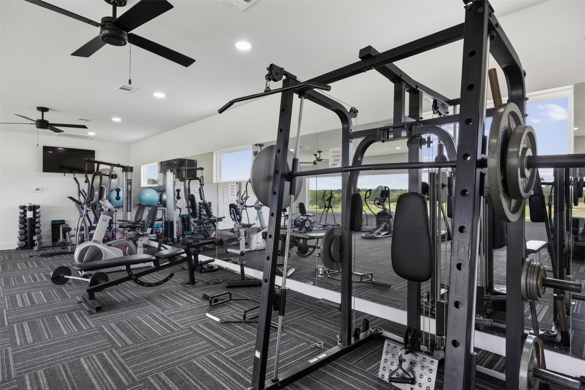 42 Trail Lake Trinity, TX 75862 - Photo 37 of 50 a view of a room with gym equipment