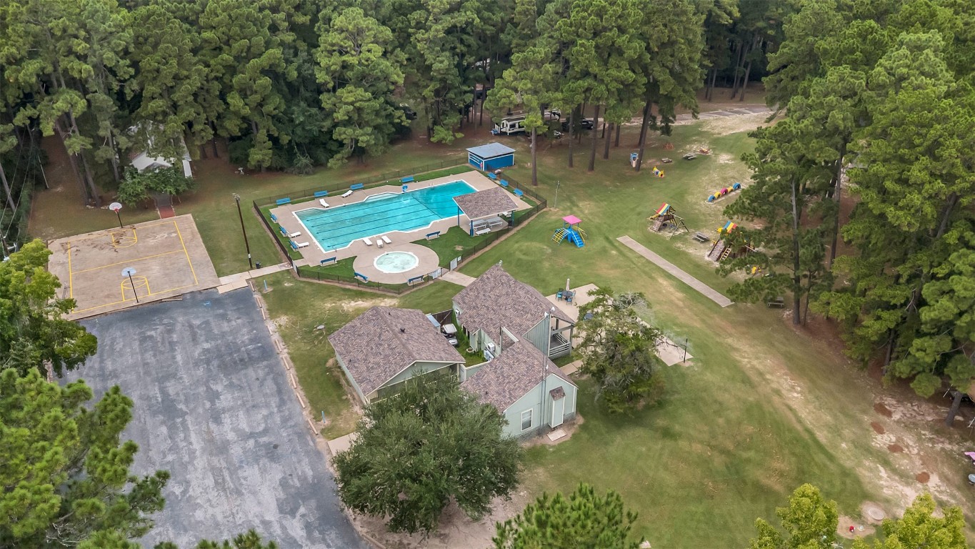 42 Trail Lake Trinity, TX 75862 - Photo 44 of 50 an aerial view of a house with a yard basket ball court