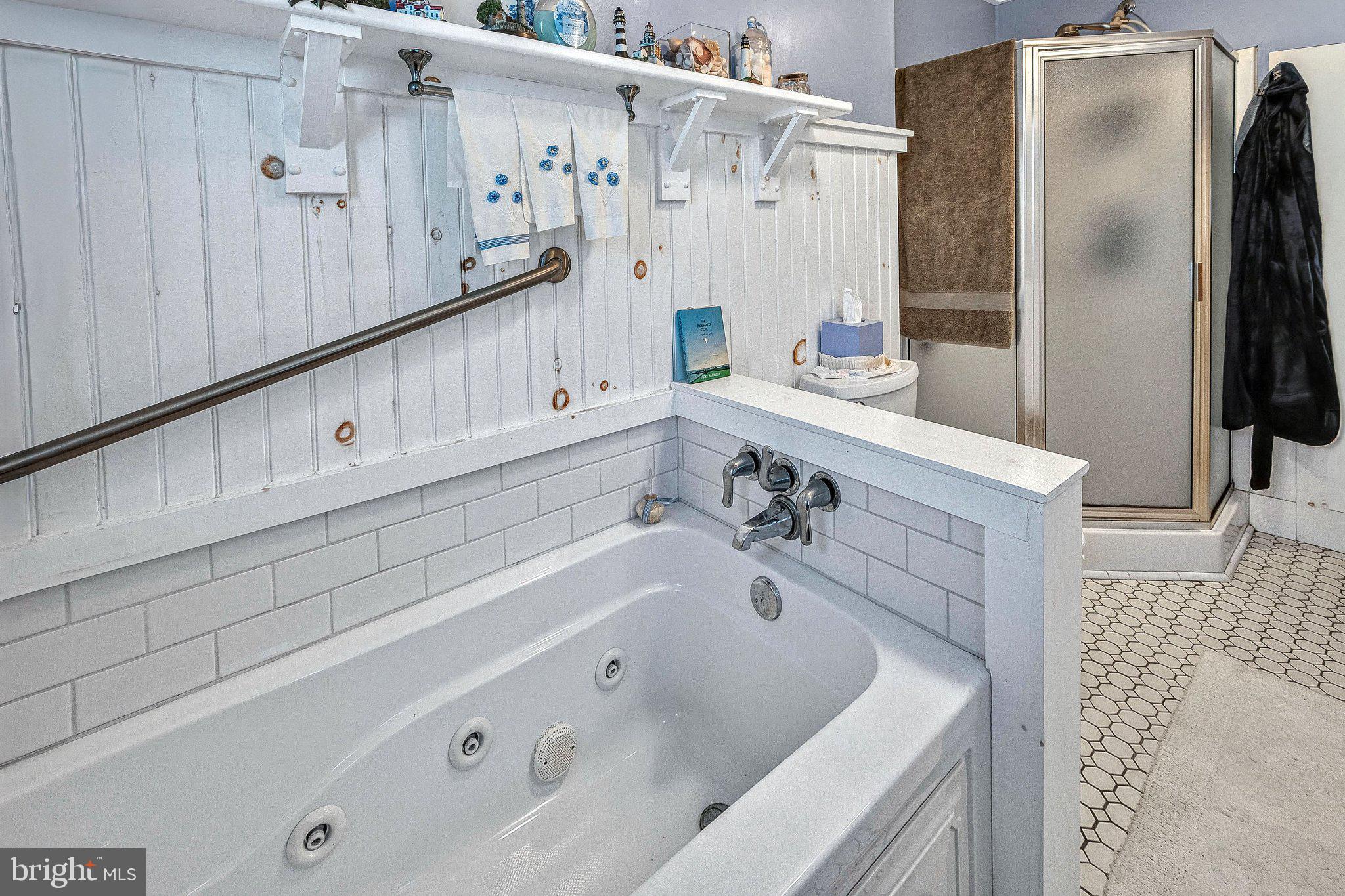 314 New Jersey Avenue Fortescue, NJ 08321 - Photo 13 of 38 Lower level bath jetted tub & shower stall