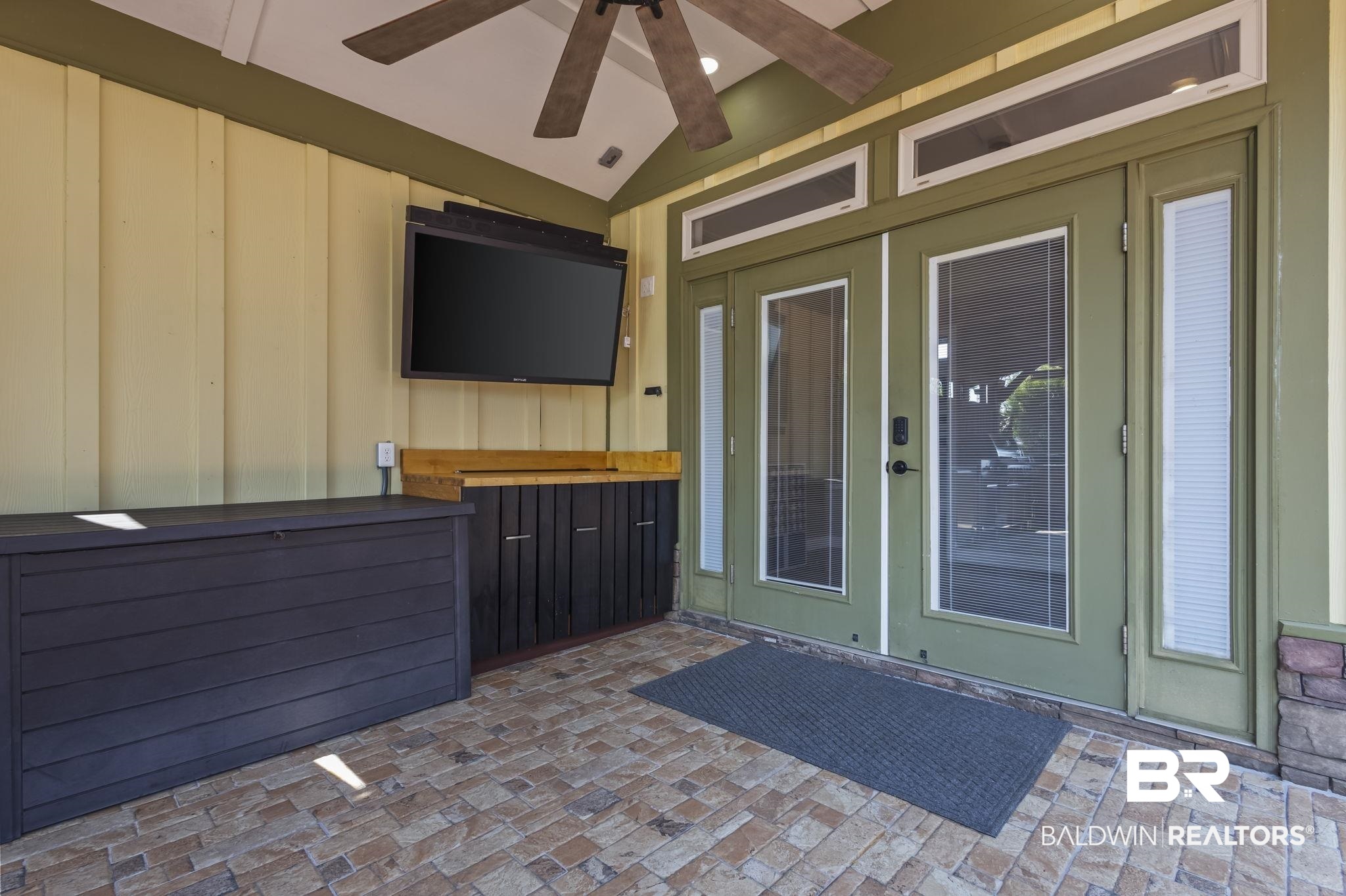 212 Magnifico Drive Foley, AL 36535 - Photo 20 of 50 View of patio featuring ceiling fan and french doors