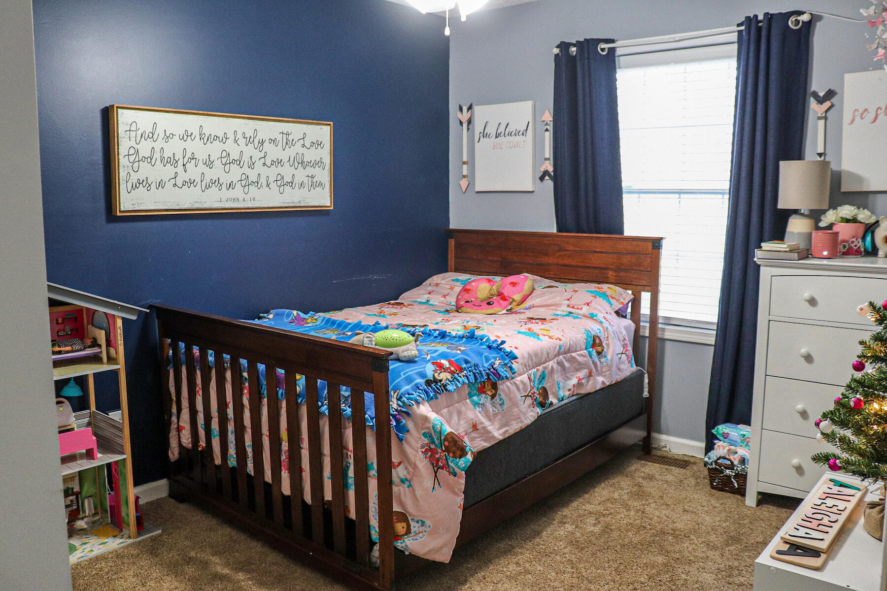 1008 Dusty Rock Road Northwest Riner, VA 24149 - Photo 25 of 28 a bedroom with a bed and a window