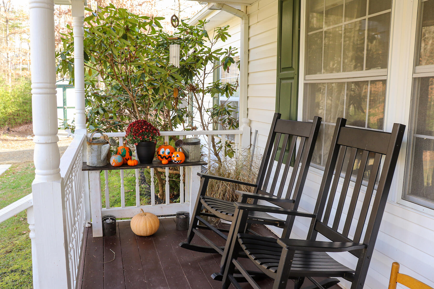 1008 Dusty Rock Road Northwest Riner, VA 24149 - Photo 4 of 28 a view of balcony with two chairs and wooden floor