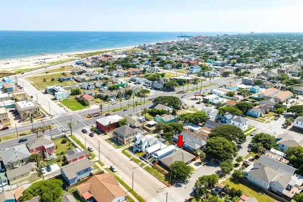 an aerial view of multiple house