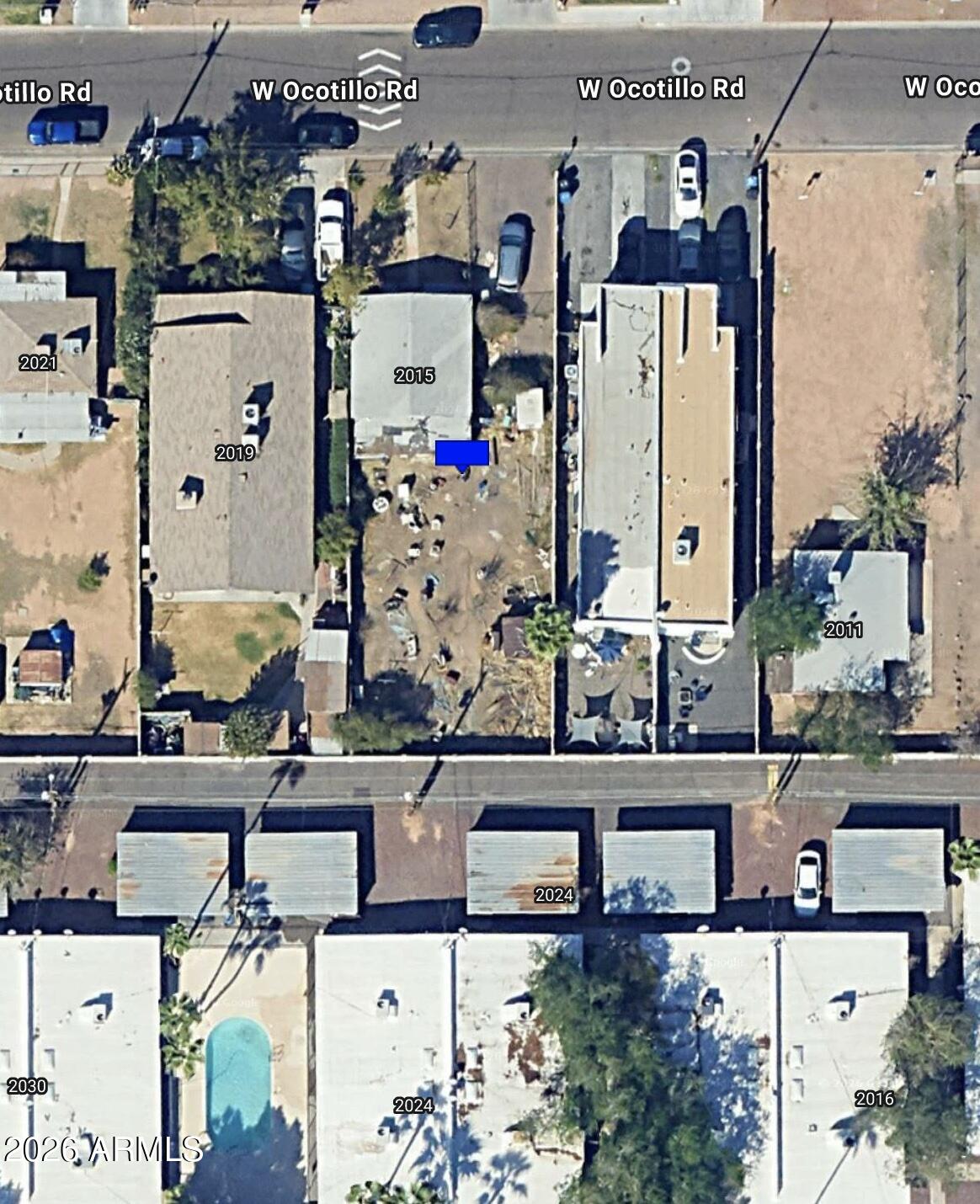 Ocotillo map