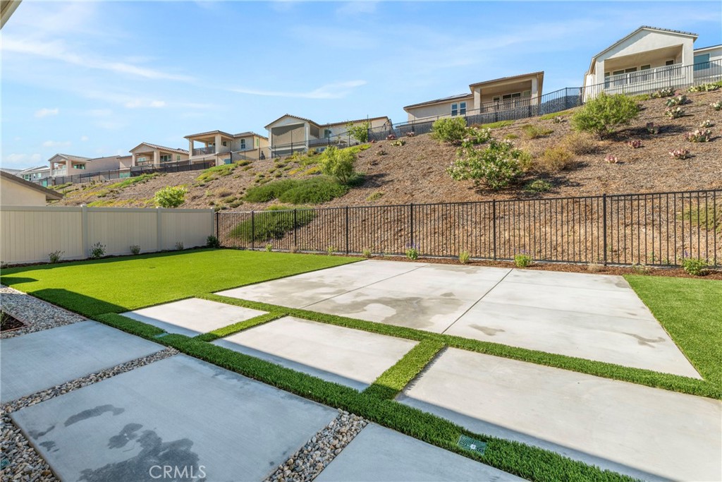 18121 Outlook Way Saugus, CA 91350 - Photo 37 of 59 a view of a backyard with a garden