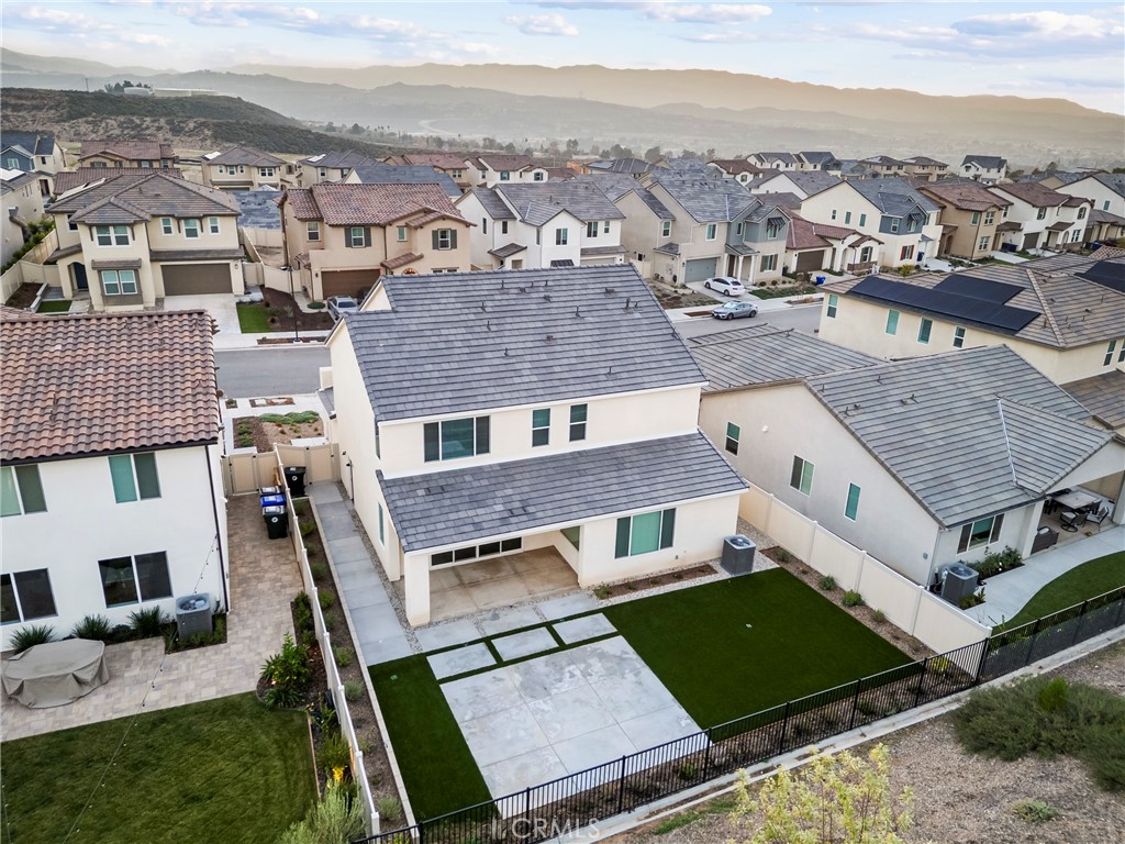 18121 Outlook Way Saugus, CA 91350 - Photo 40 of 59 an aerial view of a house with a big yard