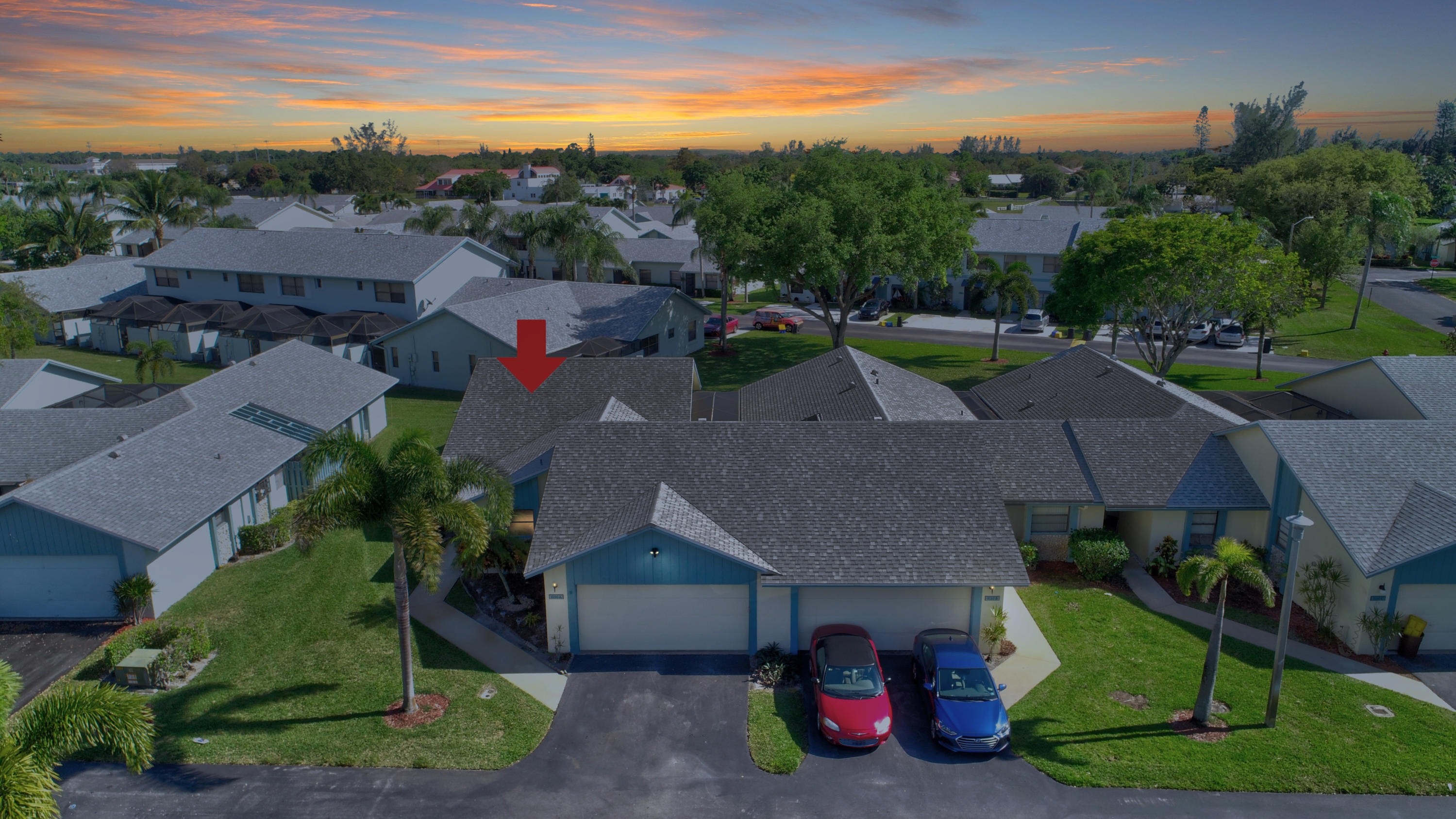 9150 Southwest 20th Street, Unit A Boca Raton, FL 33428 - Photo 7 of 47 Drone Twilight Fun Picture
