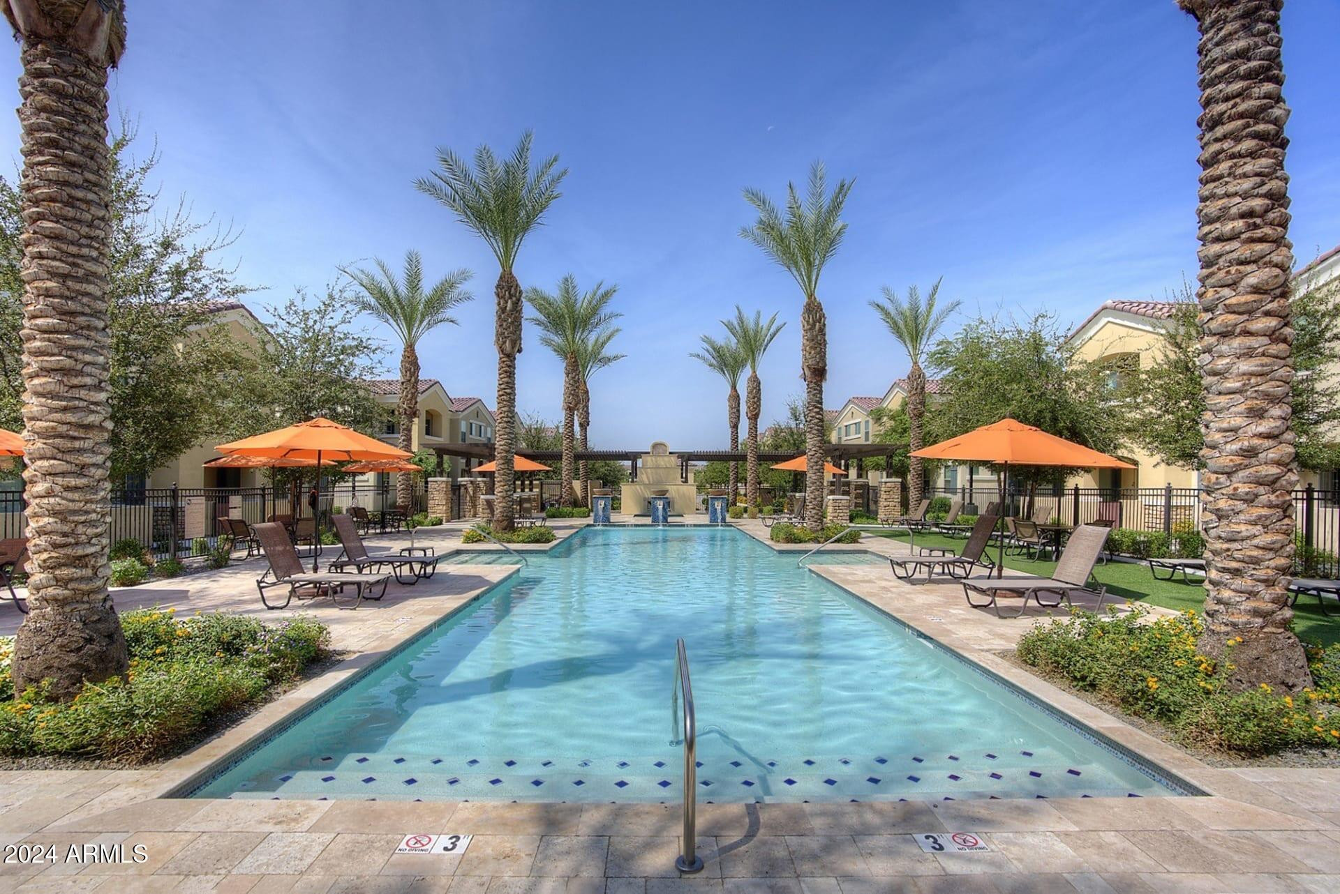 1350 South Ellsworth Road, Unit 2 Mesa, AZ 85209 - Photo 11 of 44 swimming pool with outdoor seating