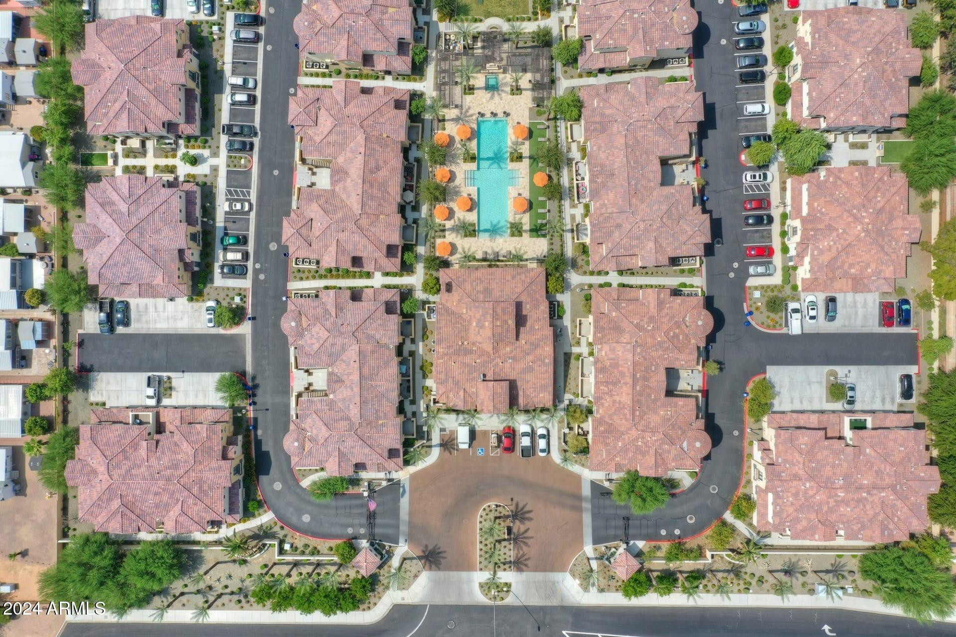 1350 South Ellsworth Road, Unit 2 Mesa, AZ 85209 - Photo 44 of 44 an aerial view of houses with outdoor space