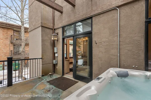 a view of a city with snow