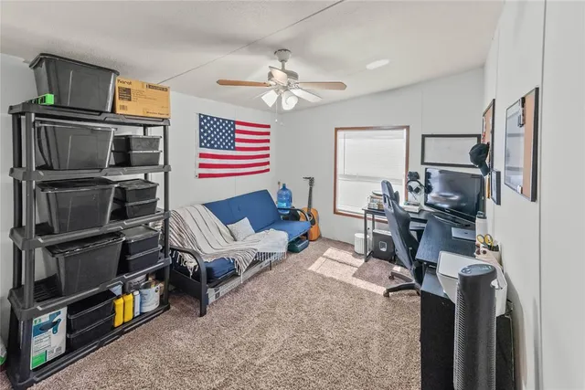 a view of a dry yard with wooden fence
