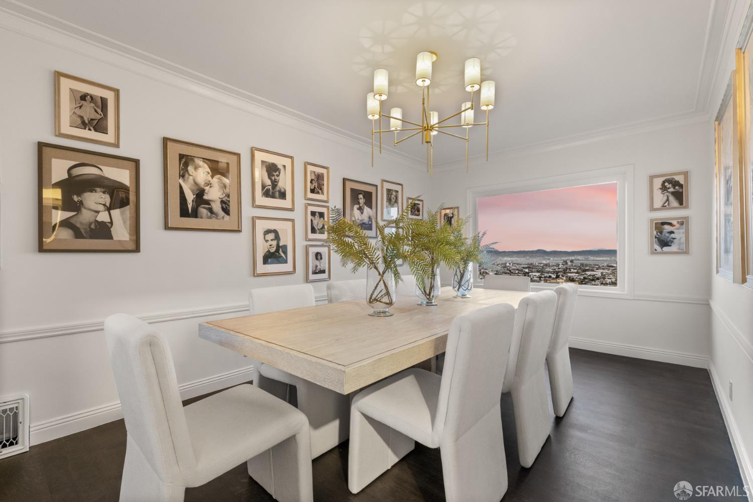 101 Graystone Terrace San Francisco, CA 94114 - Photo 26 of 72 a view of a dining room with furniture and chandelier