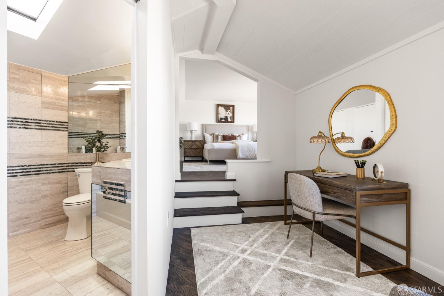 101 Graystone Terrace San Francisco, CA 94114 - Photo 36 of 72 a view of a livingroom with furniture and a mirror