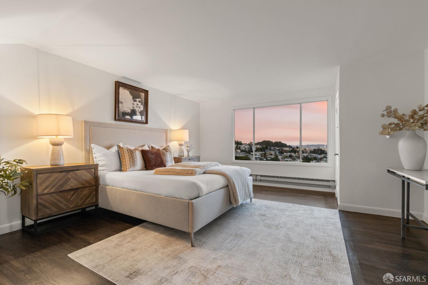 101 Graystone Terrace San Francisco, CA 94114 - Photo 41 of 72 a room with a bed and a view of kitchen