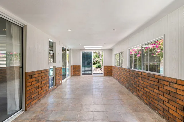 a view of a indoor swimming pool