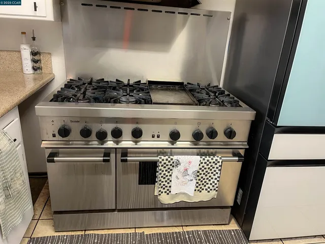 a close view of stove top oven