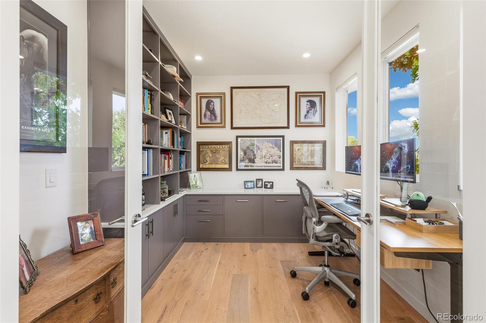 4077 Everett Street Wheat Ridge, CO 80033 - Photo 20 of 50 a view of a living room and workspace