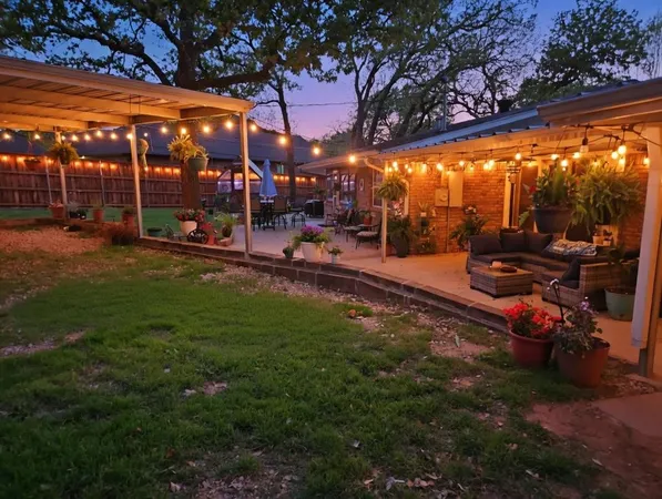 a view of a park with an outdoor space