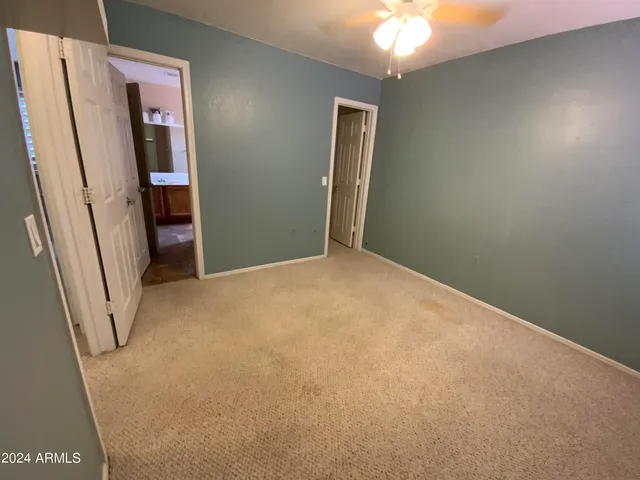 a view of empty room with front door