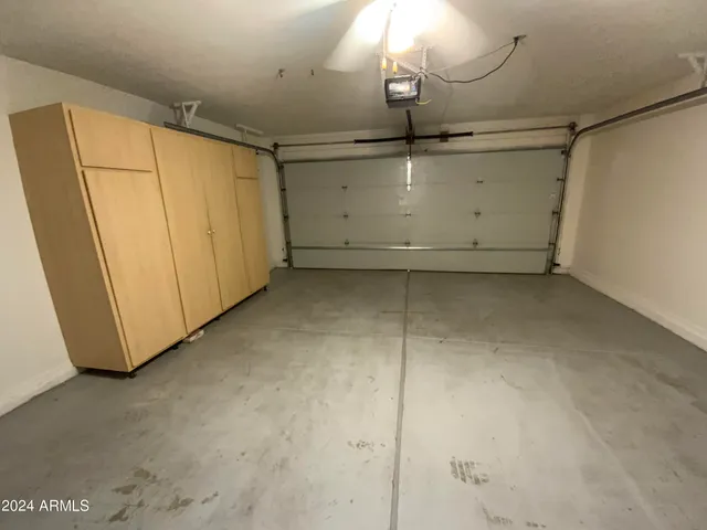 a view of a garage