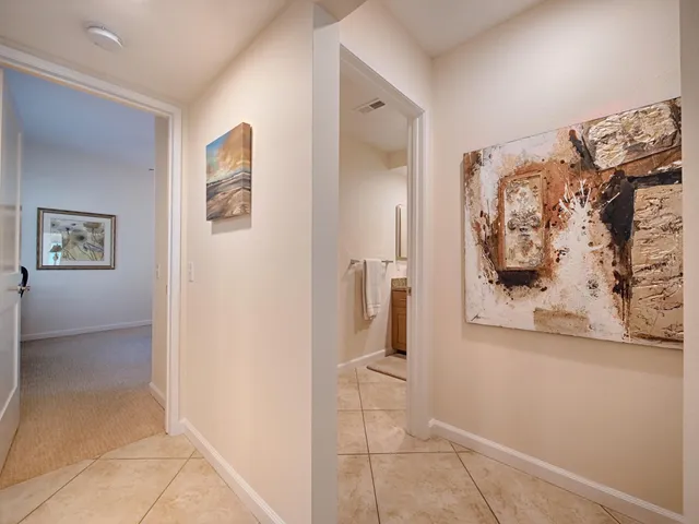 a view of a hallway with interior of the house