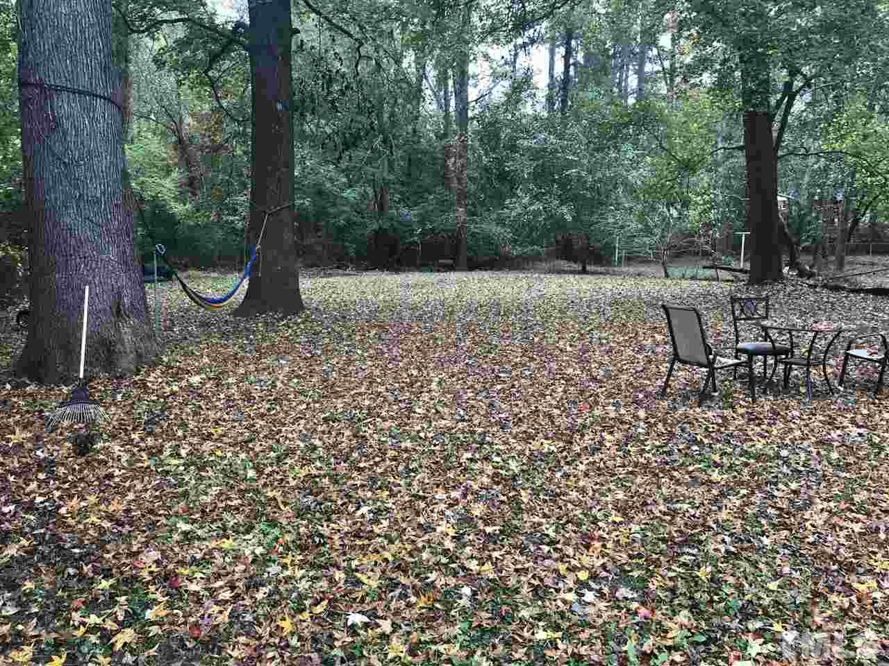528 Dacian Road Raleigh, NC 27610 - Photo 3 of 5 a backyard of a house with lots of green space