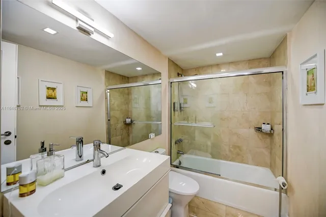 a view of a bathroom with a shower