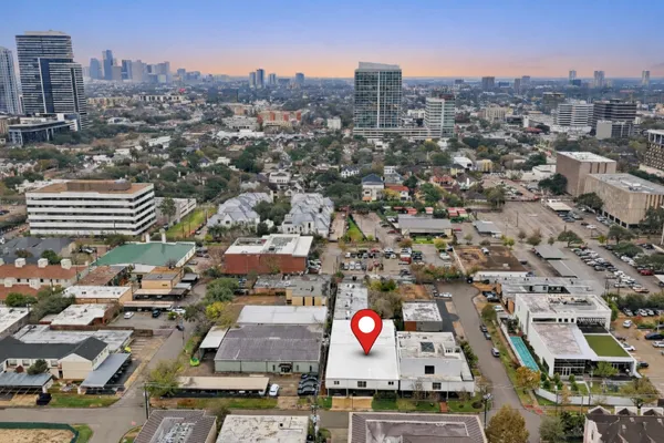 an aerial view of city