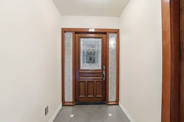 a view of front door