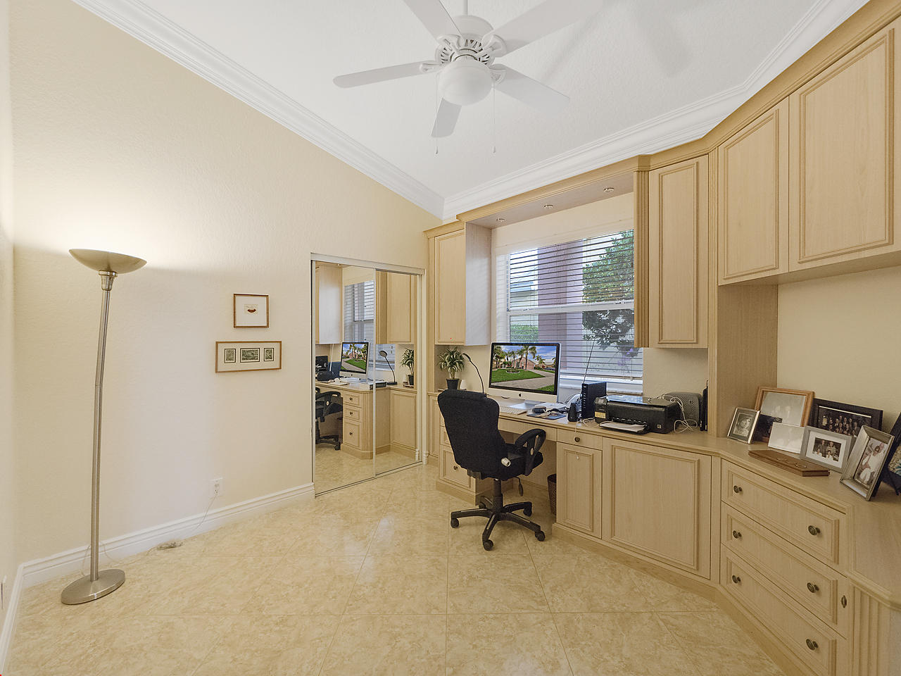 8354 Horseshoe Bay Road Boynton Beach, FL 33472 - Photo 11 of 13 a view of workspace with wooden floor windows