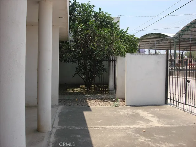 a backyard of a house