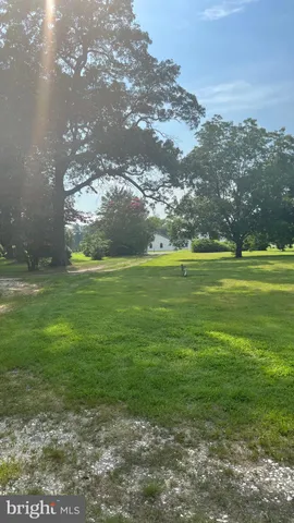 a view of a big yard with lots of green space and mountain view