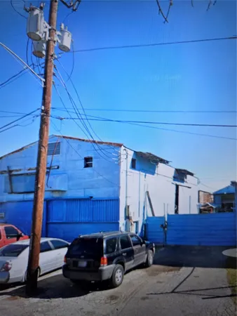 a view of car parked in garage