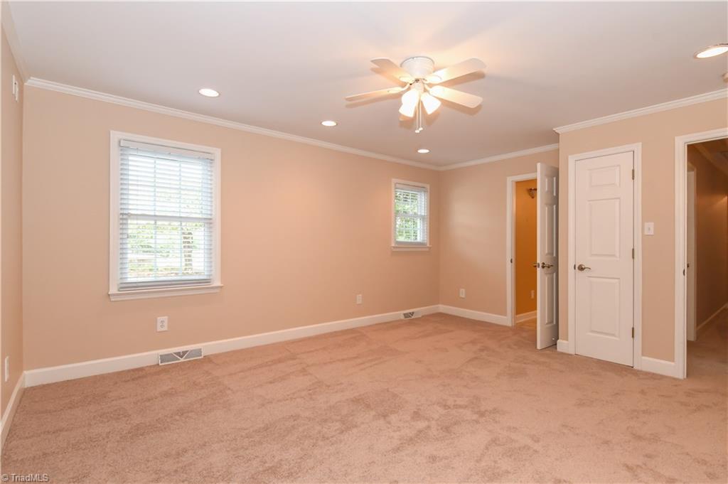 7836 Alcorn Road Oak Ridge, NC 27310 - Photo 10 of 28 Master Bedroom - to the right, is the hall that leads to two other bedrooms.
