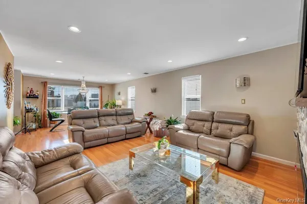 a living room with furniture and a couch