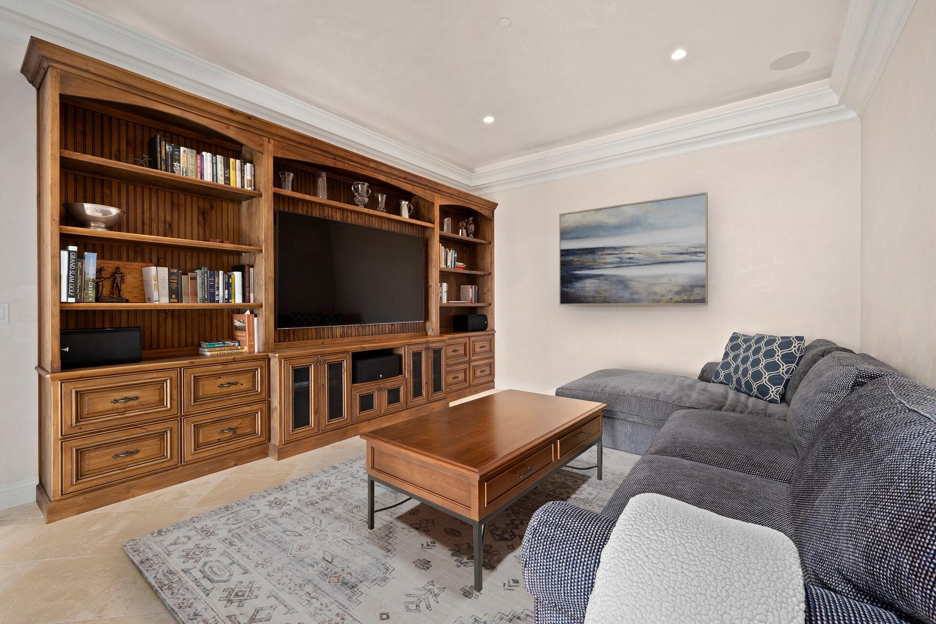 1117 Las Alturas Road Santa Barbara, CA 93103 - Photo 19 of 28 a living room with furniture and a flat screen tv