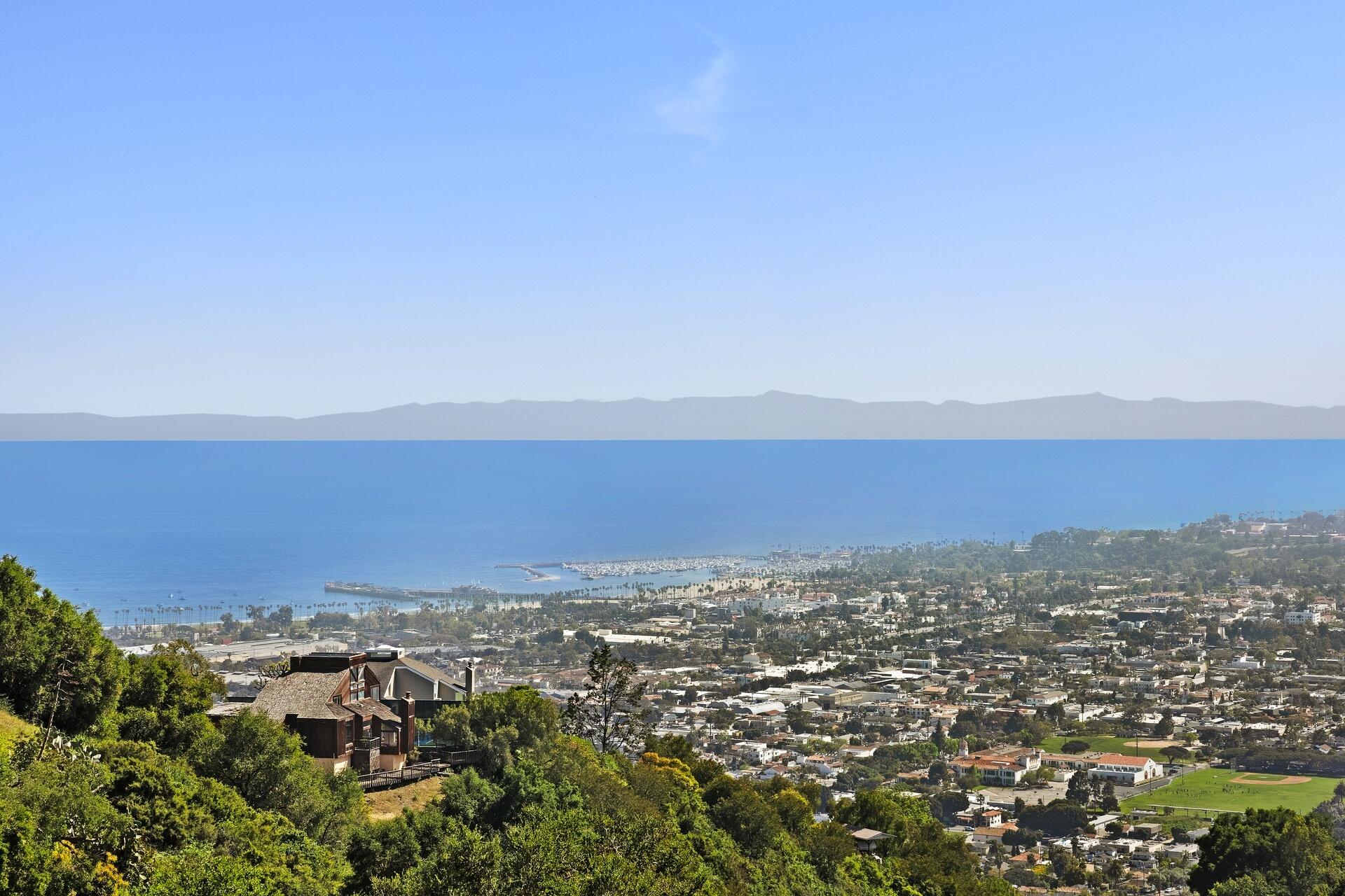 1117 Las Alturas Road Santa Barbara, CA 93103 - Photo 7 of 28 an aerial view of multiple house