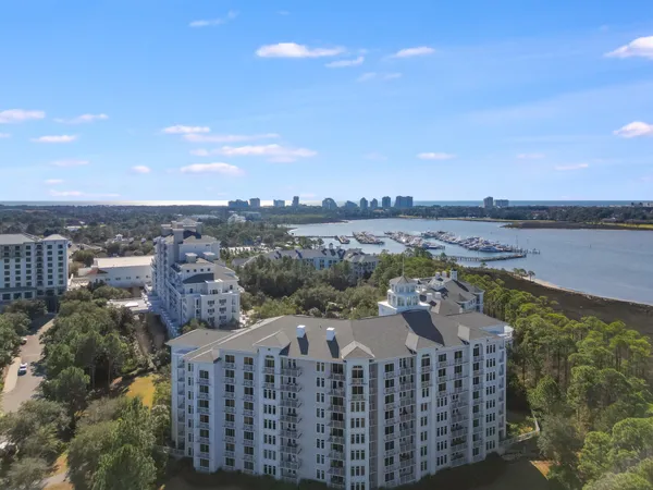 a view of a city with ocean