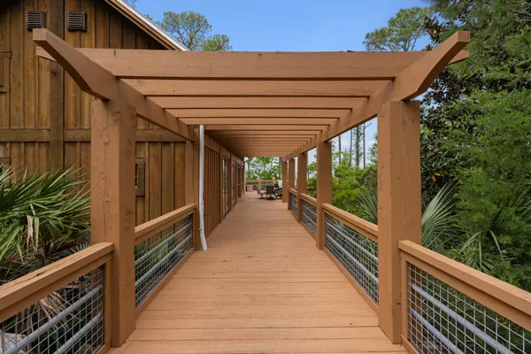 a view of a balcony