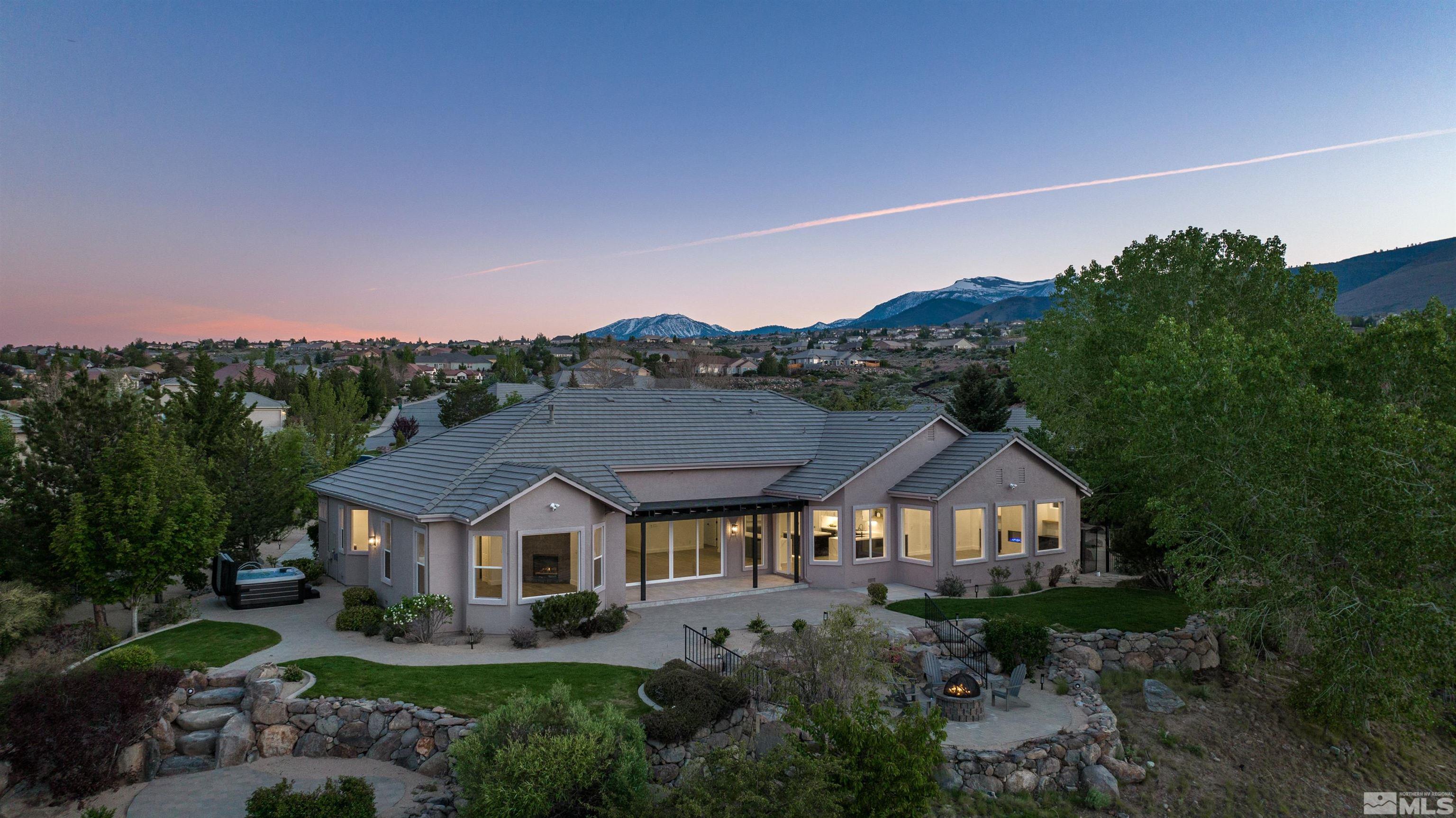 6109 Mesa Road Reno, NV 89511 - Photo 34 of 40 an aerial view of a house with a big yard
